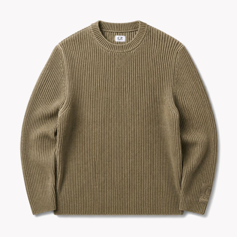 Knitwear Crewneck Cotton Chenille Ivy Green
