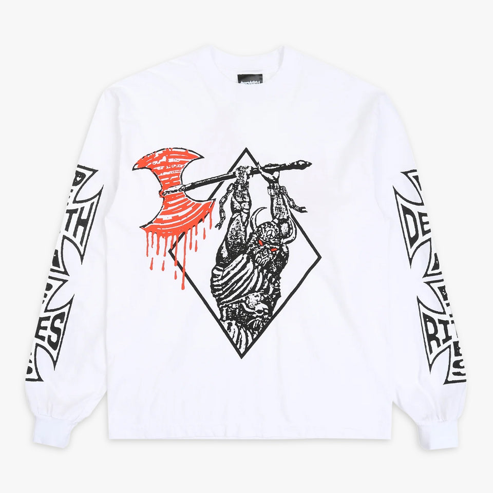 Axed LS Tee White