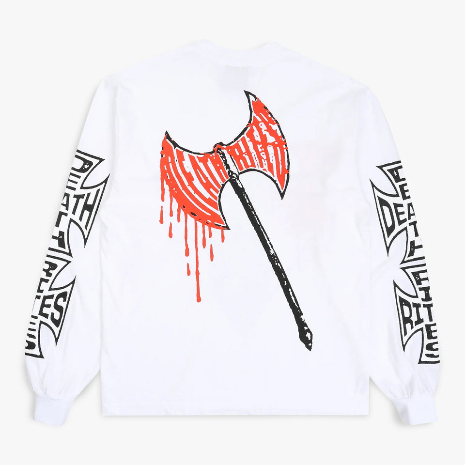 Axed LS Tee White
