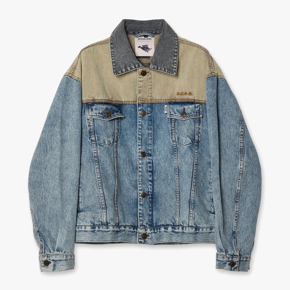 Acid Wash Denim Trucker Jacket