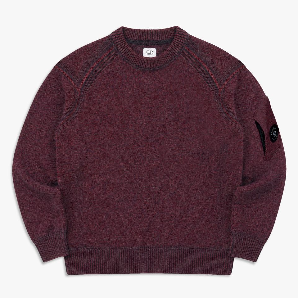 Knitwear Crewneck Fleece Knit Andorra Red