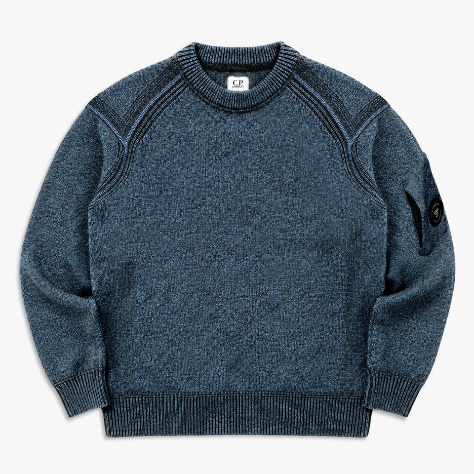 Knitwear Crewneck Fleece Knit Orion Blue