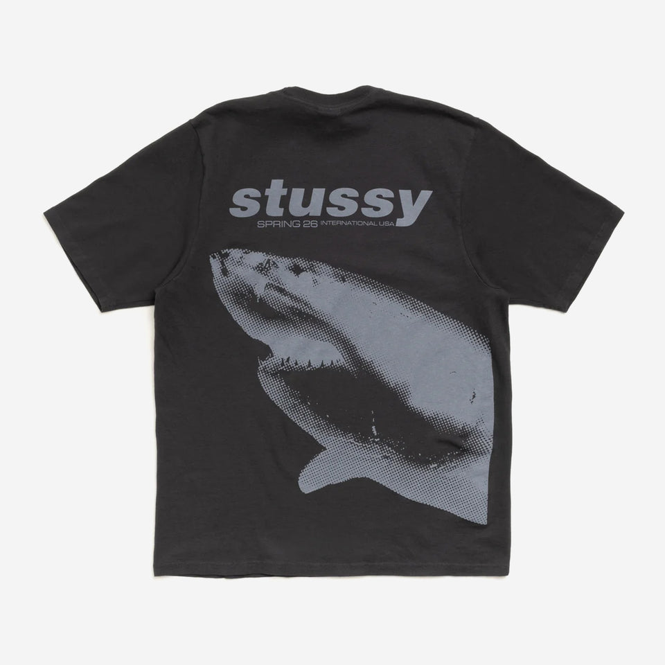 Shark Pig. Dyed Tee Faded Black