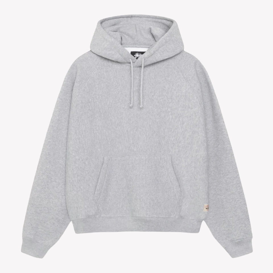 Fleece Raglan Hood Heather Grey