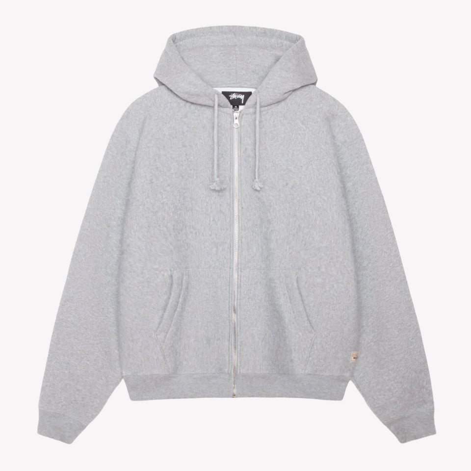 Raglan Zip Hood Heather Grey