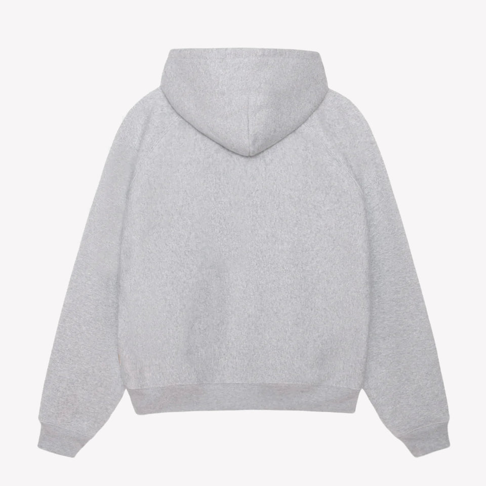 Raglan Zip Hood Heather Grey