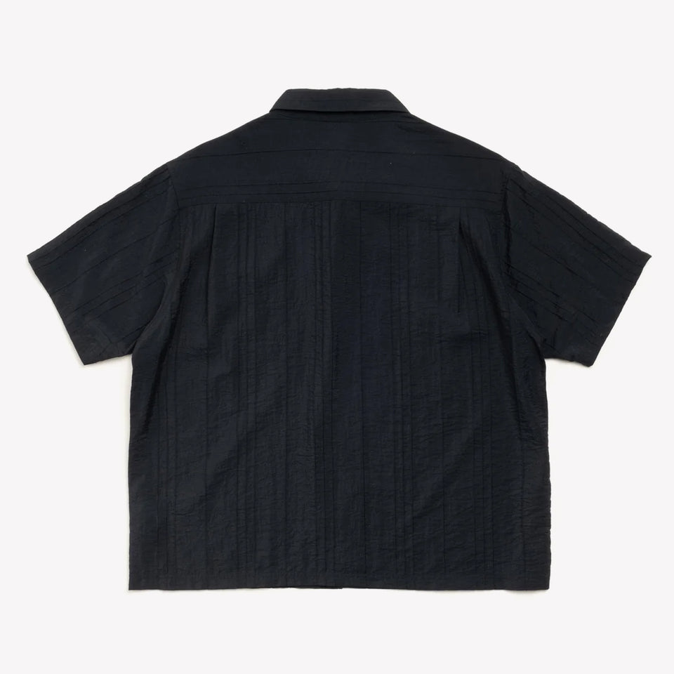 Pleated Textured Shirt Black