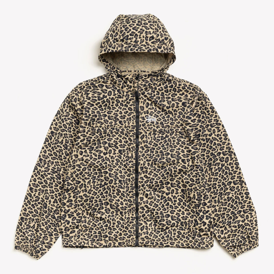 Lightweight Hooded Nylon Jacket Cheetah