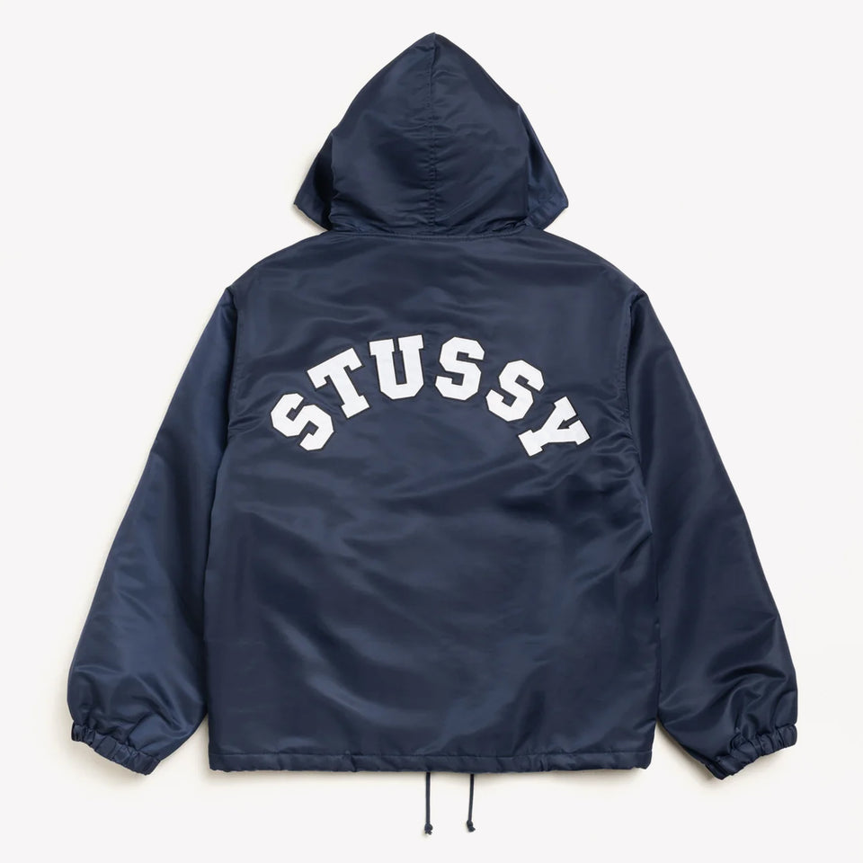 Hooded Coaches Jacket Navy