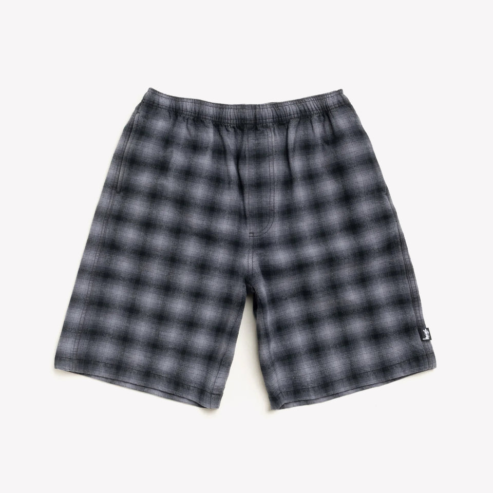Plaid Beach Short Black