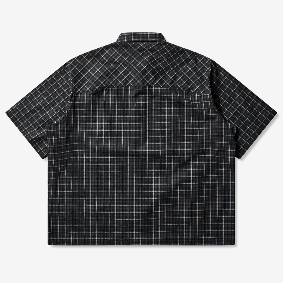 Aair Floweave Printed Check Shortsleeve Shirt