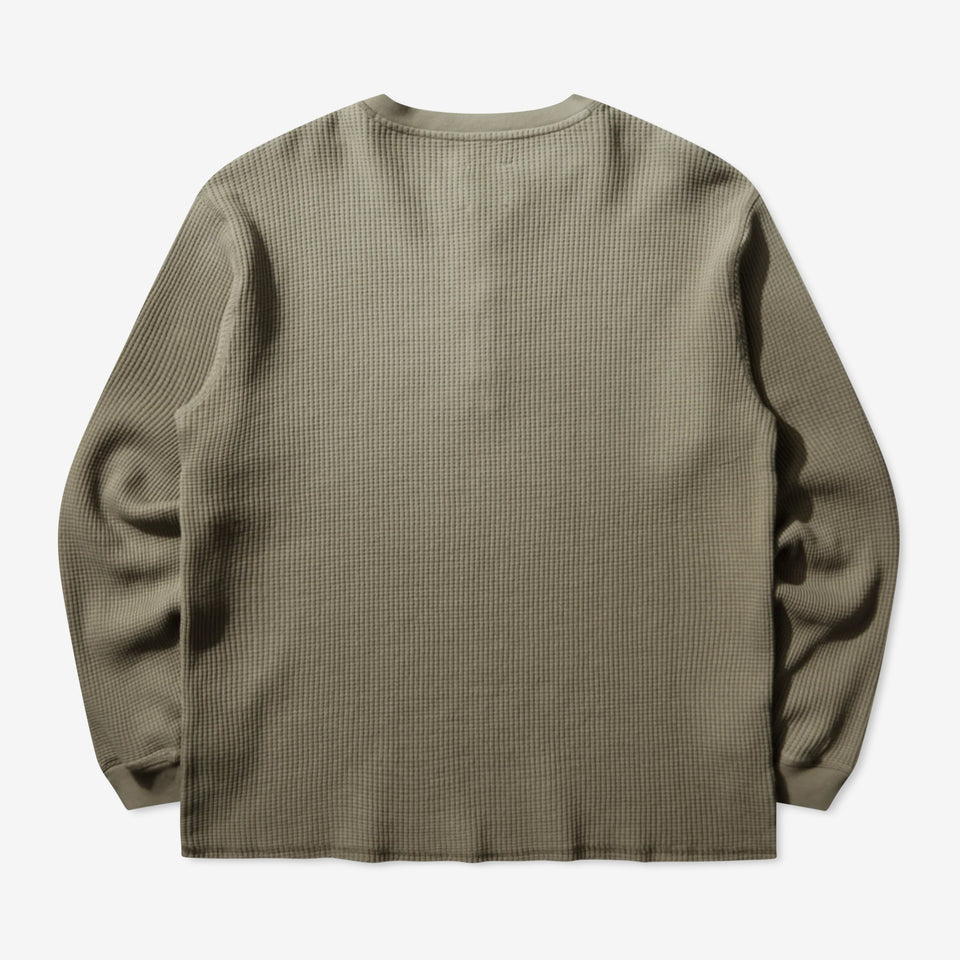 Bee Sun Faded Organic Waffle Serafino Long Sleeve