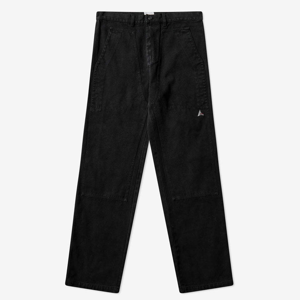 Formes Double Knee Washed Canvas Pants Black