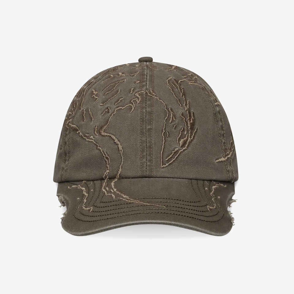 Ryli Embroidered 6 Panel Cap Sage Green