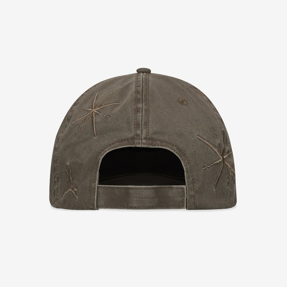 Ryli Embroidered 6 Panel Cap Sage Green