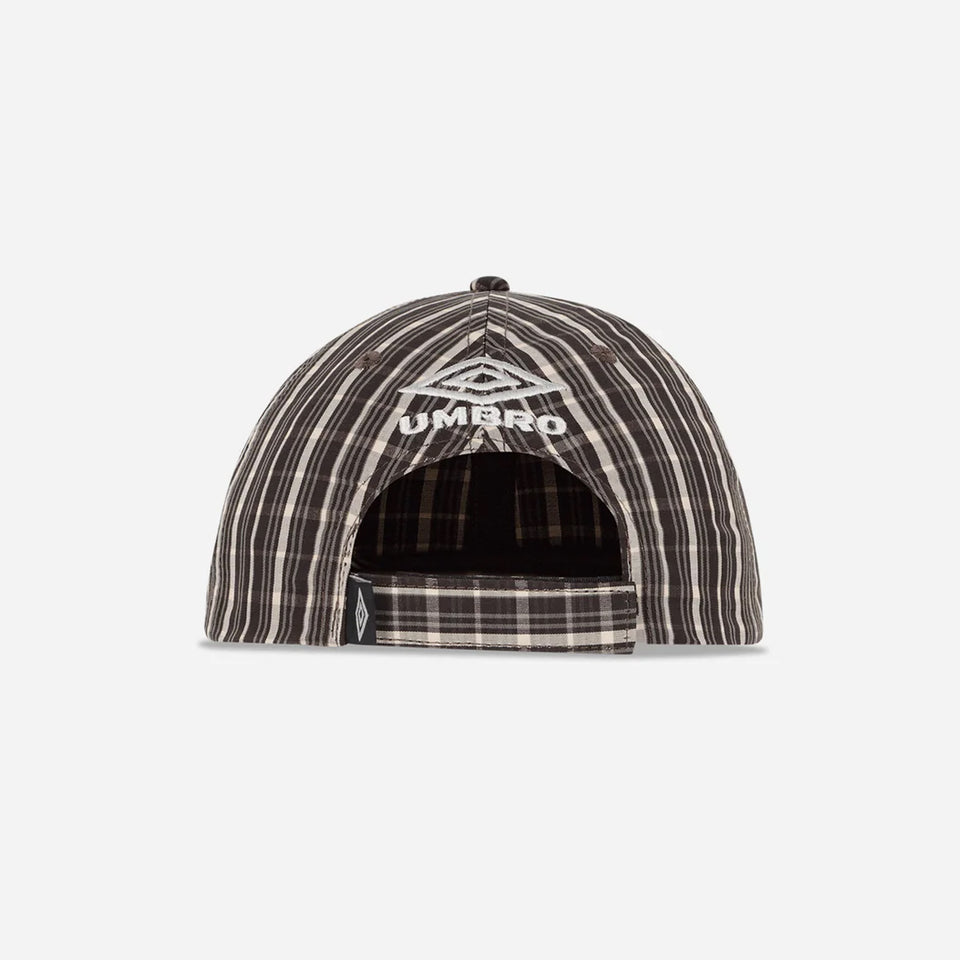 Check Hazard Cap Beige Dark Brown