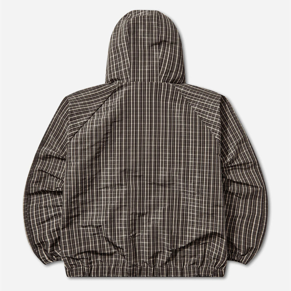 Check Smock Anorak Beige Dark Brown