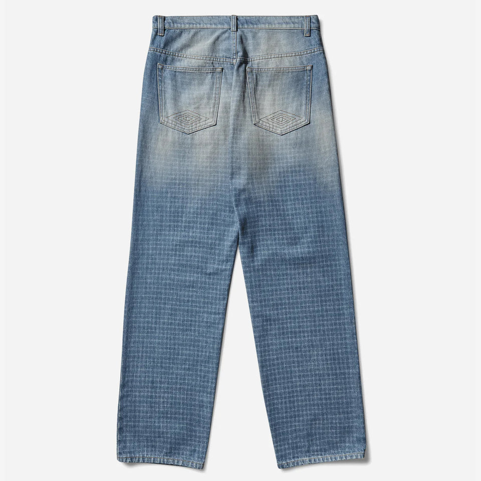 Checked Jeans Blue