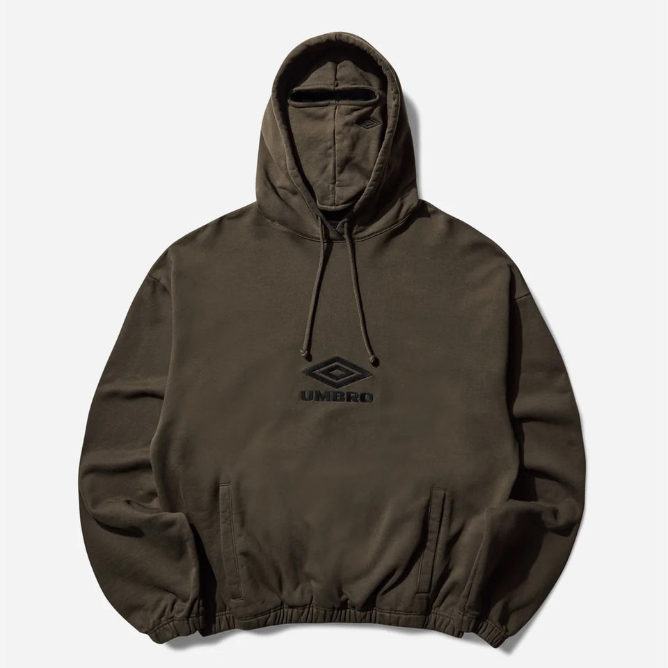 OG Logo Masked Hoodie Dark Olive