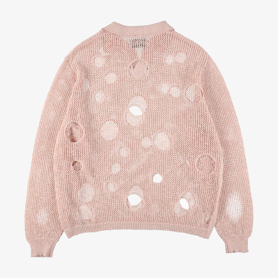 Hole Knit Skipper Light Pink