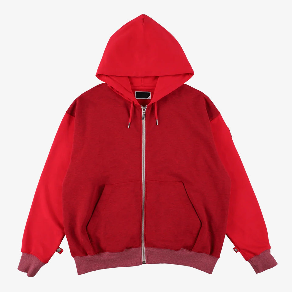 Zip Hoodie Dyed Heather