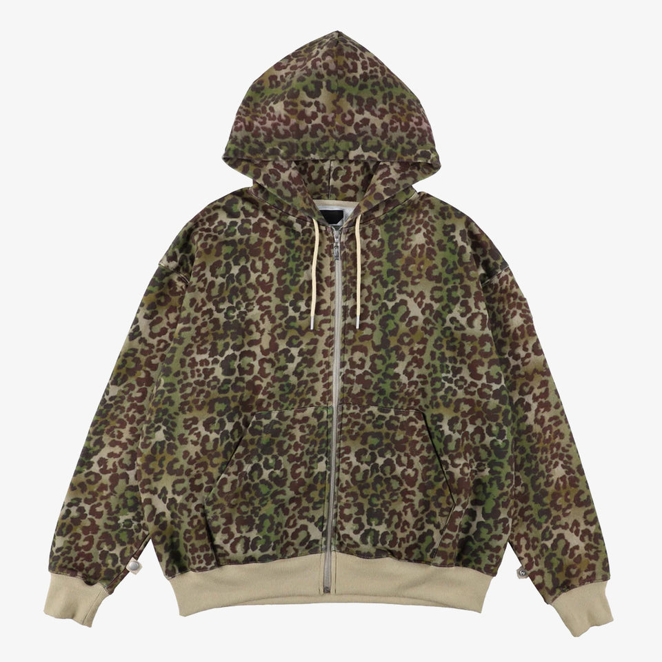 Zip Hoodie Leopard