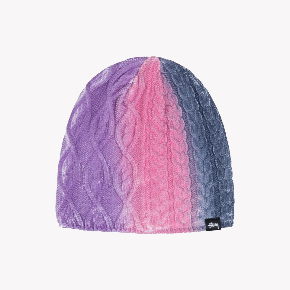 Spray Multi Knit Beanie Purple Multi