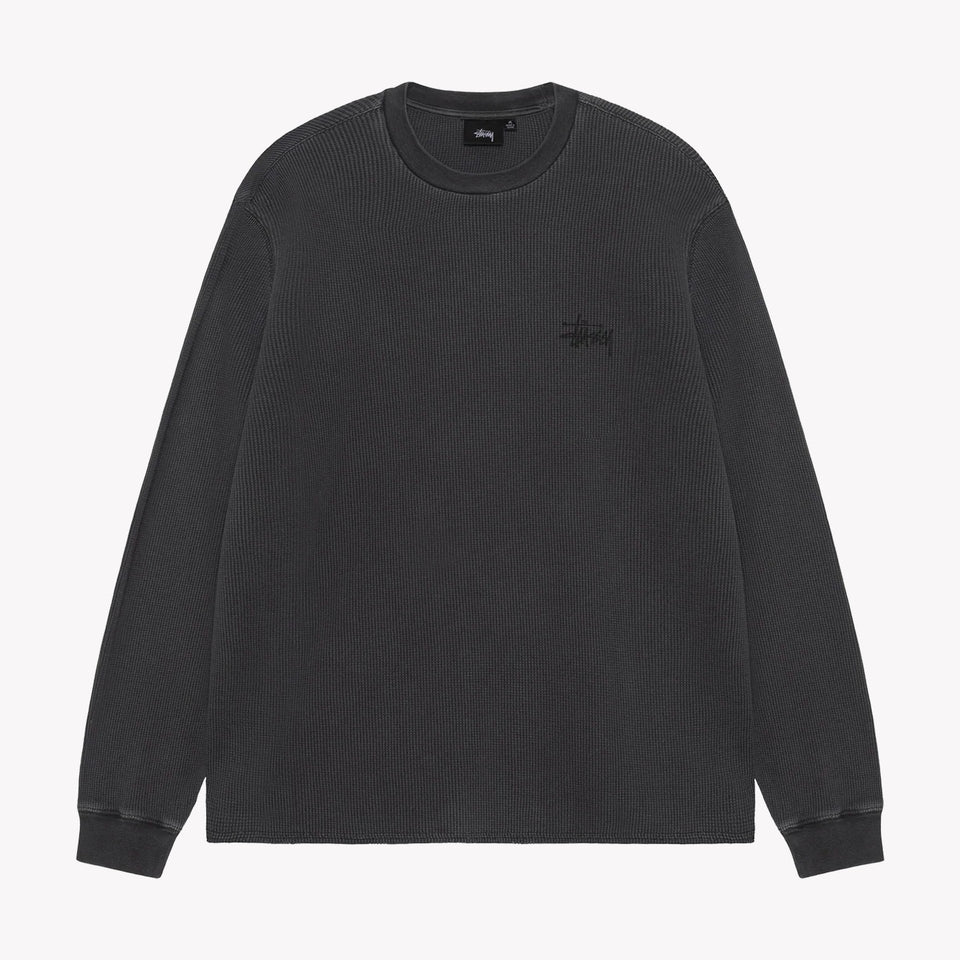 Raglan Basic Stock LS Thermal Washed Black
